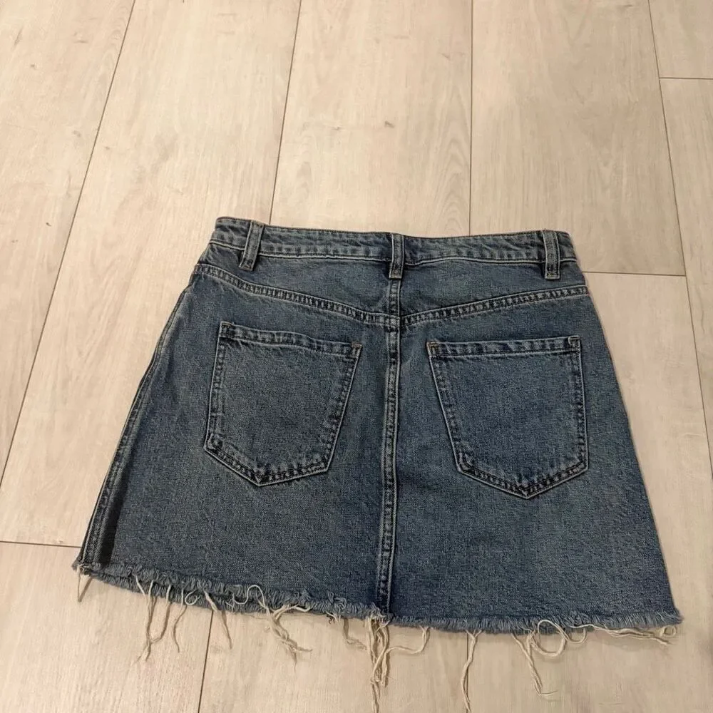 Free People  zip it up mini skirt size 28